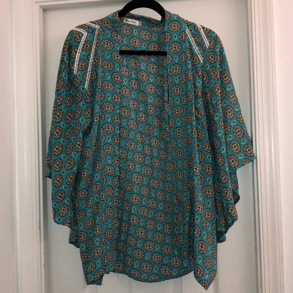 LF Patterned Kimono